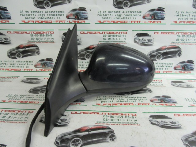 Fiat Croma sötét kék színű, elektromos, bal oldali tükör 9 vezetékes