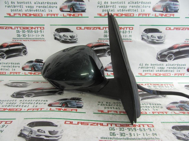 Fiat Stilo 5 ajtós zöld színű, elektromos, jobb oldali tükör a képen látható sérüléssel