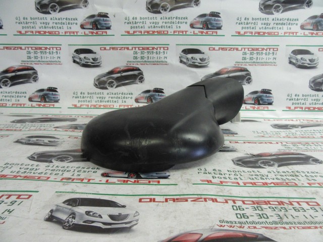 Fiat Multipla matt fekete színű, elektromos, jobb oldali tükör a képen látható sérüléssel