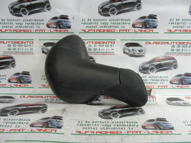 Fiat Multipla matt fekete színű, elektromos, jobb oldali tükör a képen látható sérüléssel