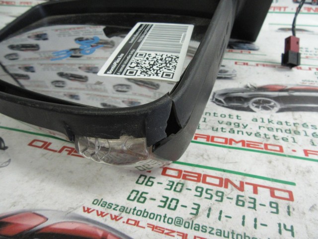 Fiat Doblo III. ezüst színű, manual, bal oldali tükör Sérült!!