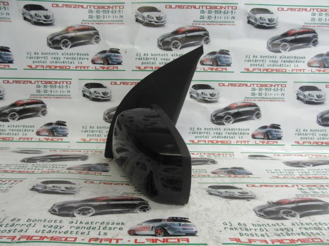 Fiat Panda II. fekete színű, elektromos, bal oldali tükör
