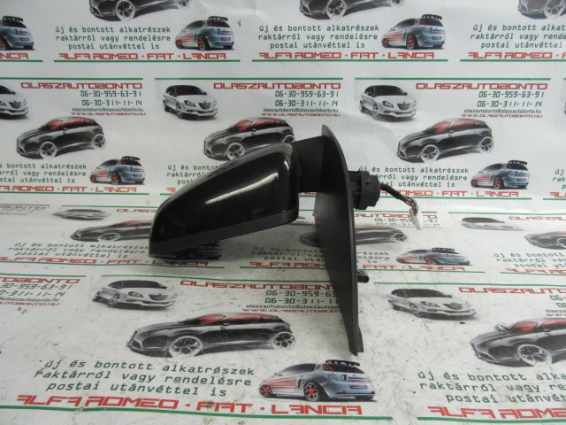 Fiat Panda II. fekete színű, elektromos, bal oldali tükör