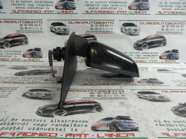 Fiat Panda II. fekete színű, elektromos, jobb oldali tükör