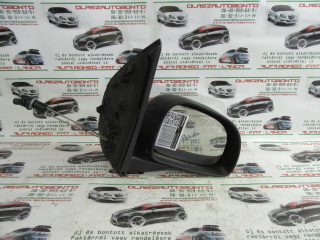 Fiat Panda III. matt fekete színű, manual, jobb oldali tükör