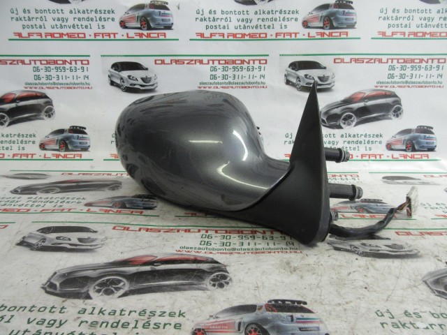 23881 Lancia Lybra szürke színű, elektromos, 7 vezetékes jobb oldali visszapillantó tükör