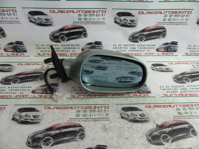 23882 Lancia Lybra zöld színű, elektromos, 7 vezetékes jobb oldali visszapillantó tükör