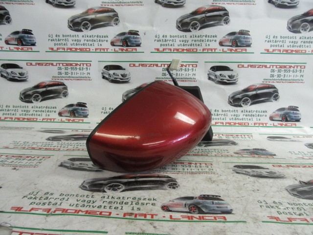 Fiat Idea/Lancia Musa piros színű, elektromos, jobb oldali tükör 
