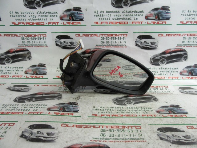 Fiat Idea/Lancia Musa piros színű, elektromos, jobb oldali tükör 