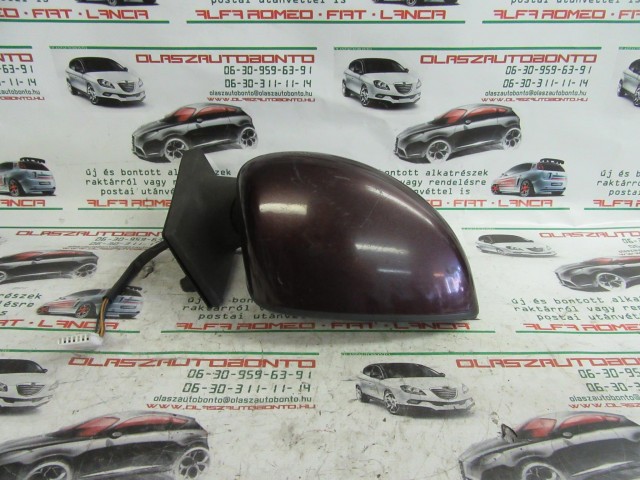 Fiat Idea/Lancia Musa barna színű, elektromos, jobb oldali tükör 