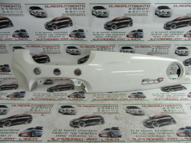 Fiat 500 Abarth fehér színű, jobb oldali műszerfalpárna betét