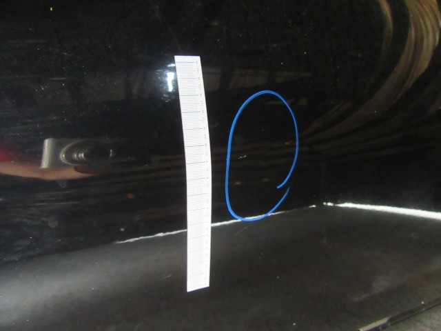 Ajtó34991 Lancia Thesis kék színű, bal első ajtó a képen látható sérüléssel