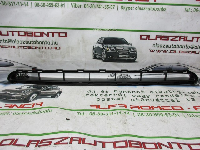 Fiat 500 S 2015- gyári új, felső díszrács az első lökhárítóban 735642247