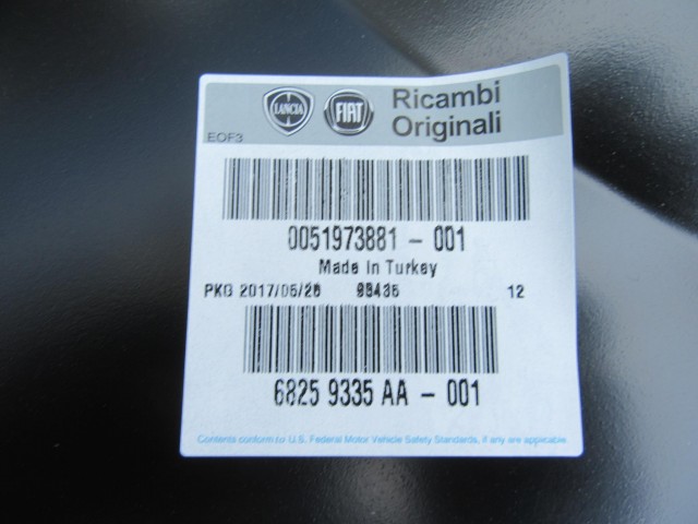 Fiat Doblo 2015-2022  gyári új,  jobb első sárvédő 51973881