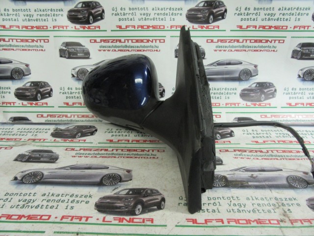 43425 Fiat Bravo 2007-2014  kék színű,  7 vezetékes jobb oldali visszapillantó tükör