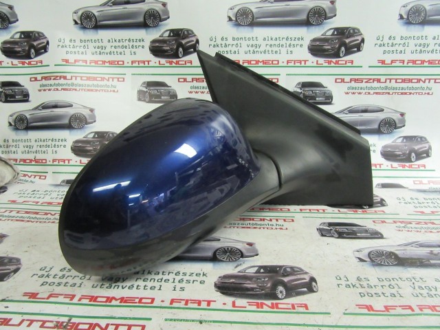43425 Fiat Bravo 2007-2014  kék színű,  7 vezetékes jobb oldali visszapillantó tükör