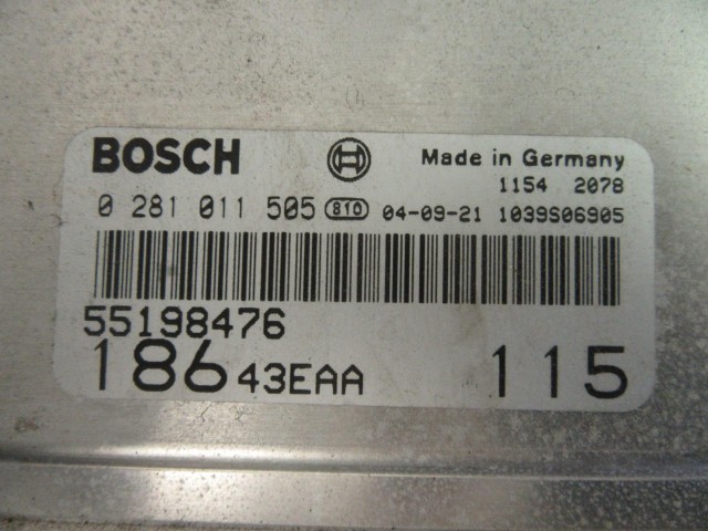 MV51339 Fiat Multipla 1,9 Jtd, 55198476 számú motorvezérlő szett