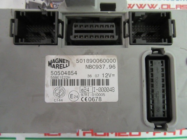 Alfa Romeo 147 50504854 számú immobiliser doboz