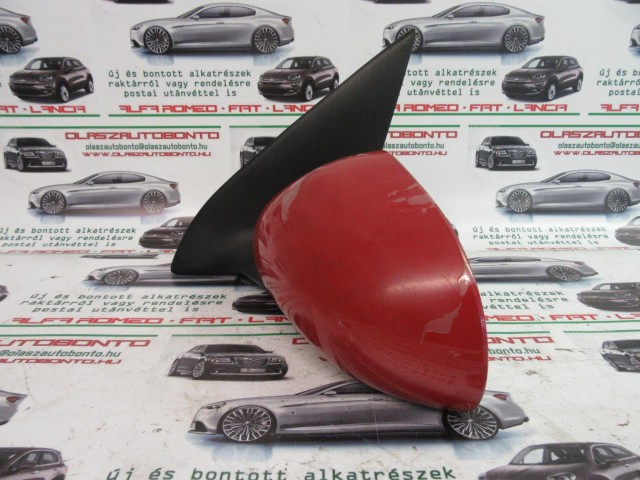 Fiat Brava piros színű, elektromos, bal oldali tükör