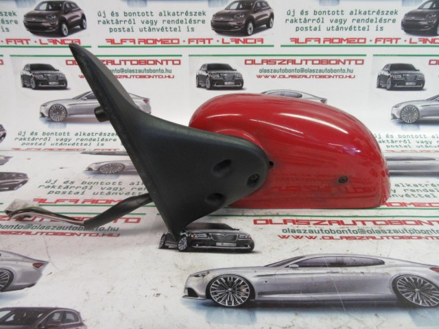 Fiat Brava piros színű, elektromos, bal oldali tükör