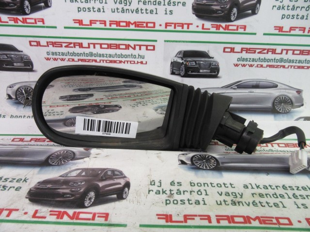 Fiat Punto II.-III. bal oldali, 5 vezetékes, ezüst visszapillantó tükör 