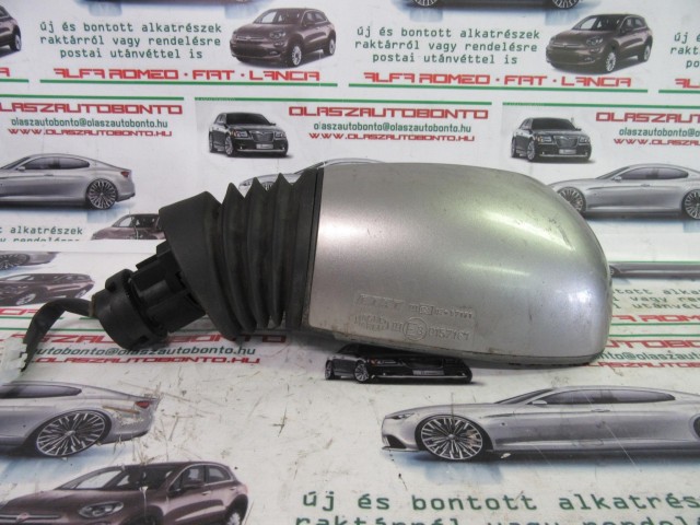 Fiat Punto II.-III. bal oldali, 5 vezetékes, ezüst visszapillantó tükör 
