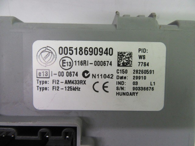 Fiat Grande Punto, Punto Evo immo doboz 51869094