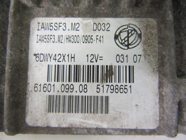 Fiat Grande Punto 1,4 8v benzines motorvezérlő 51798651