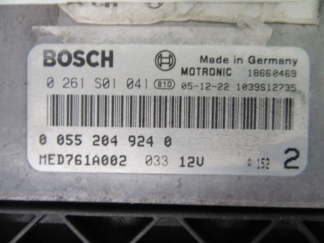 61463  Alfa Romeo 159 1,9 16v benzin motorvezérlő szett 55204924, 0261s01041