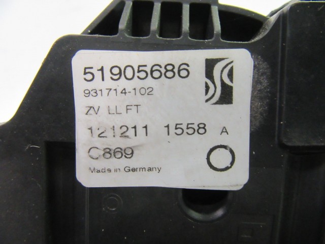 Fiat Punto Evo 5 ajtós bal első ajtózár 51905686