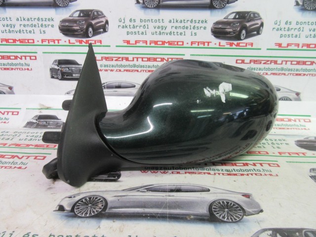 61506 Lancia Lybra zöld színű, 5 vezetékes, bal oldali visszapillantó tükör