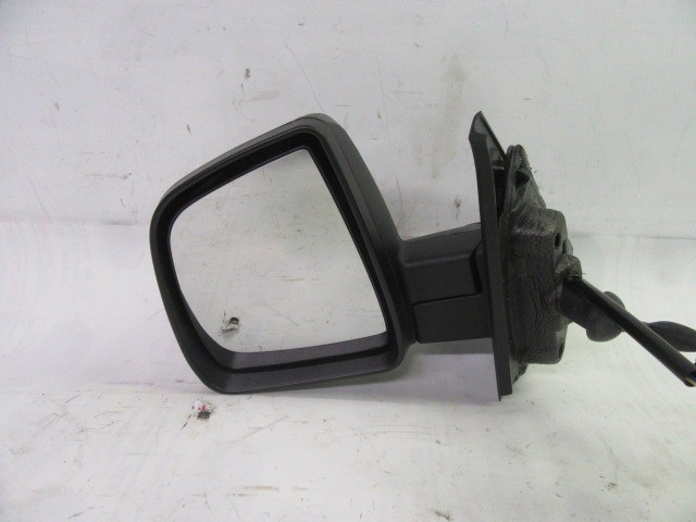 Fiat Doblo 2009-2022 utángyártott új bal oldali, manuálisan állítható, matt fekete visszapillantó tükör 735497882