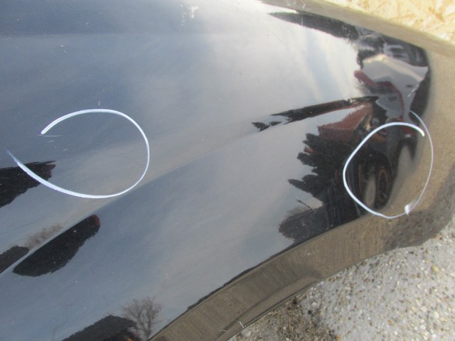 75624 Fiat Croma 2005-2008 fekete színű jobb első sárvédő, a képen látható sérüléssel