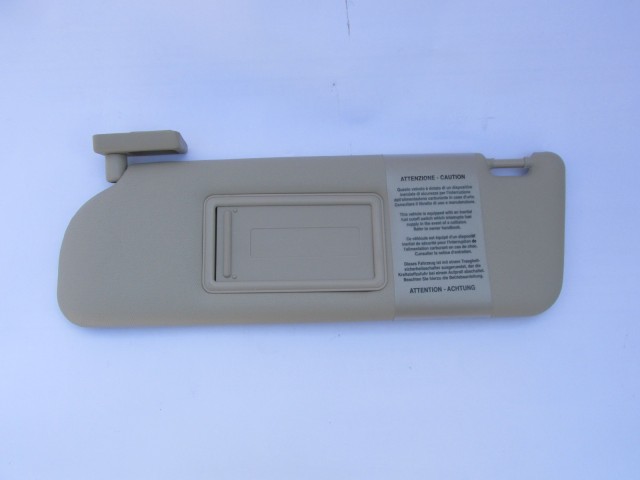 Alfa Romeo 166 bézs színű, tükrös gyári új bal oldali napellenző 156038038