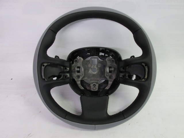 Fiat 500 L gyári új szürke, fekete bőr kormánykerék, kormányváltó kapcsolókkal 735560311