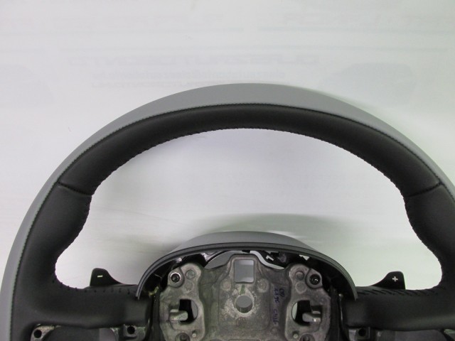 Fiat 500 L gyári új szürke, fekete bőr kormánykerék, kormányváltó kapcsolókkal 735560311