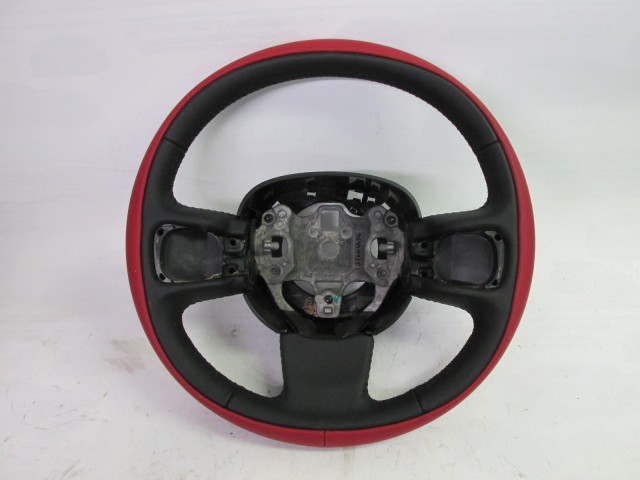 Fiat 500 L gyári új piros, fekete bőr kormánykerék 735560297