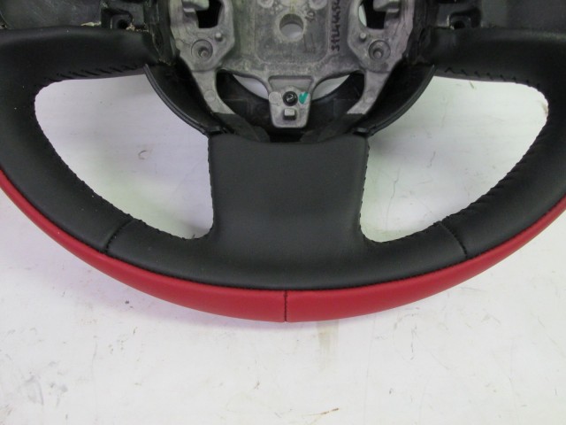 Fiat 500 L gyári új piros, fekete bőr kormánykerék 735560297