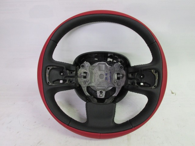 Fiat 500 L gyári új piros, fekete bőr kormánykerék 735574855