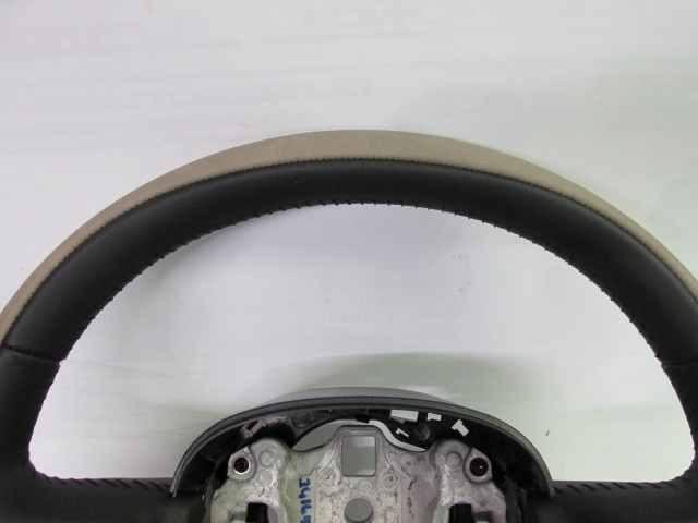 Fiat 500 L gyári új bézs, fekete bőr kormánykerék 735574857