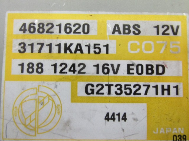 Fiat Punto II.-III. 1,2 16v benzin váltóvezérlő elektronika 46821620