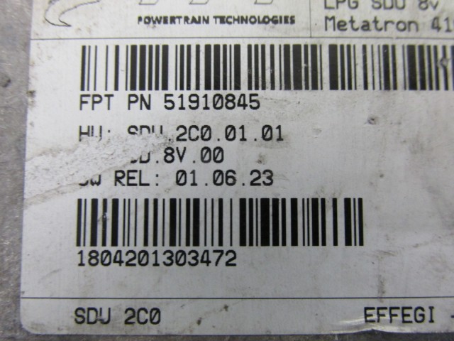 Fiat 500 1,2 benzin, Lpg gázvezérlő elektronika 51910845
