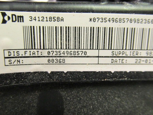 Fiat Doblo 2009-2015 kormány légzsák 735496857