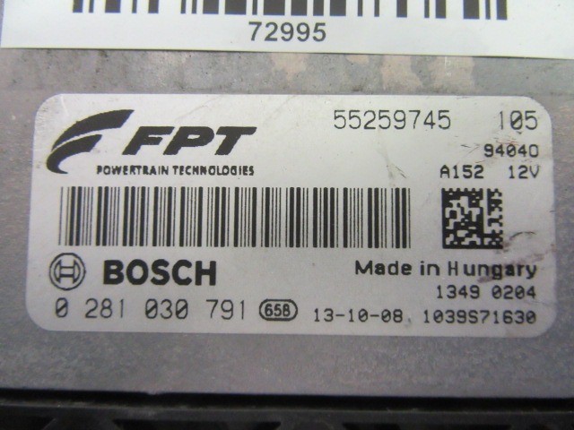 Alfa Romeo Giulietta 1,6 16v Mjet motorvezérlő 55259745