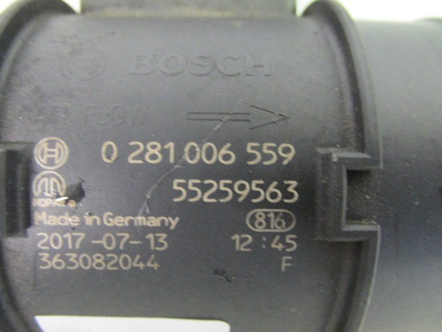 Fiat, Lancia 1,3 16v Mjet légtömeg mérő 55259563