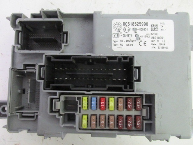 Fiat 500 1,2 8v benzin motorvezérlő szett 51847332