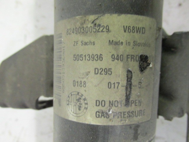 Alfa Romeo Giulietta jobb első lengéscsillapító, fehér, citrom, citrom, színjelölésű rugóval 50513936