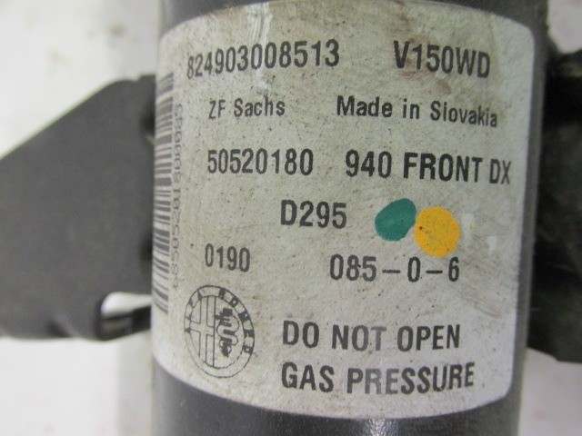 Alfa Romeo Giulietta jobb első lengéscsillapító piros, citrom, citrom színjelölésű rugóval 50520180