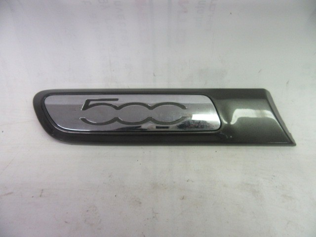 75495 Fiat 500 zöld színű jobb hátsó sárvédő díszléc 735431948