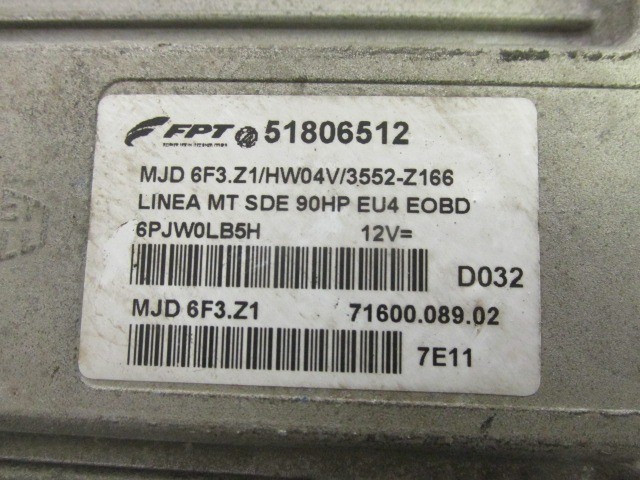 86436 Fiat Linea 1,3 16v Mjet motorvezérlő szett 51806512